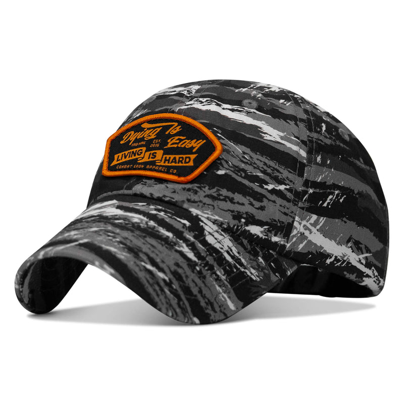 Load image into Gallery viewer, Dying Is Easy, Living Is Hard Patch Tactical Ripstop Mesh Snapback Hat