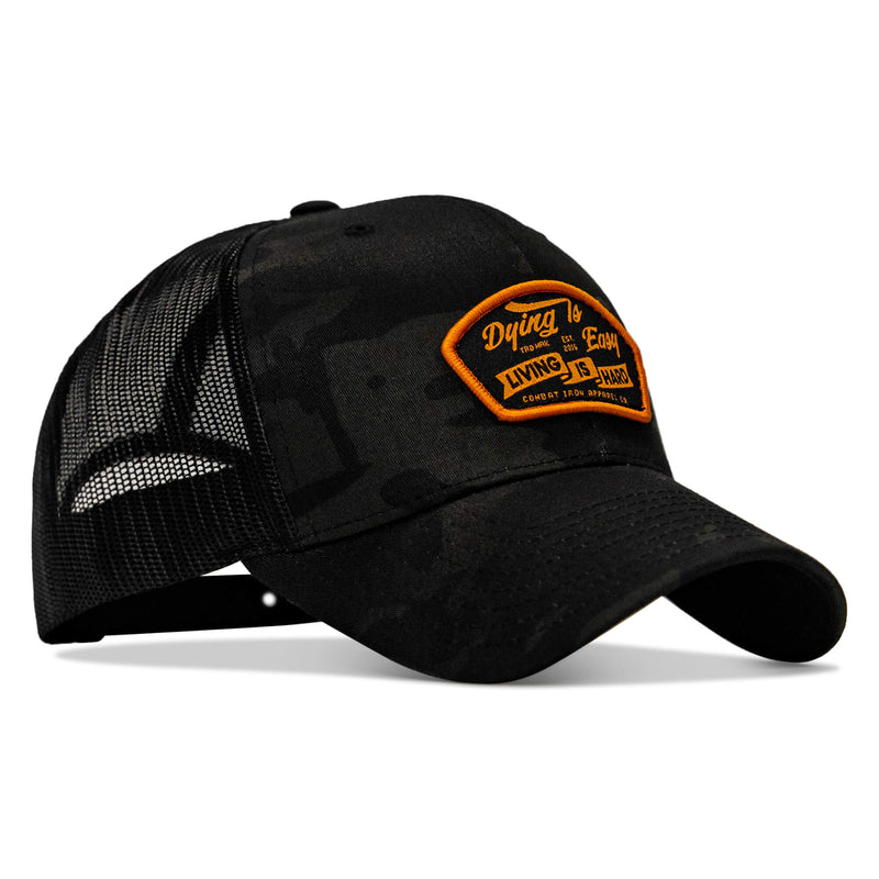 Load image into Gallery viewer, Dying Is Easy, Living Is Hard Patch Snapback