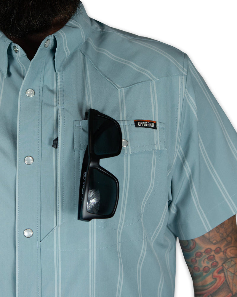 Load image into Gallery viewer, Daryll SS Shirt - Mid Blue
