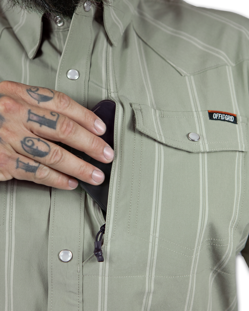 Load image into Gallery viewer, Daryll SS Shirt - Sage Green