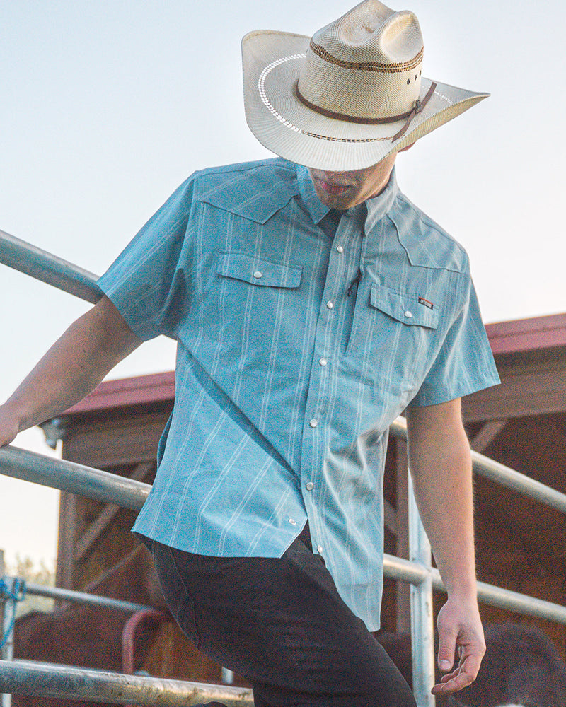 Load image into Gallery viewer, Daryll SS Shirt - Mid Blue