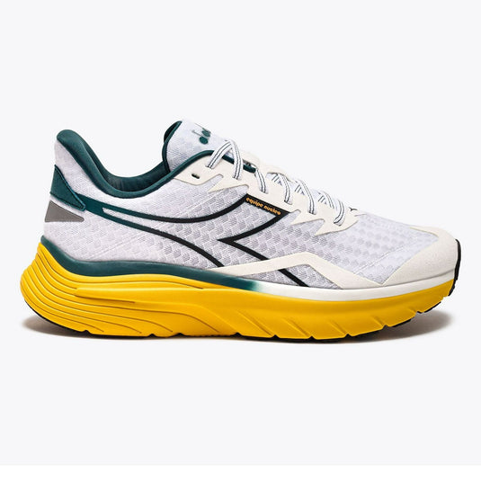 Men's Diadora Equipe Nucleo, White/Mediterranea/Kumquat, 9 D Medium - Skoutley Outdoors LLC