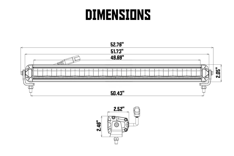 Load image into Gallery viewer, 50 Inch Slim LED Light Bar 2.0 – Dual DRL & IP69K