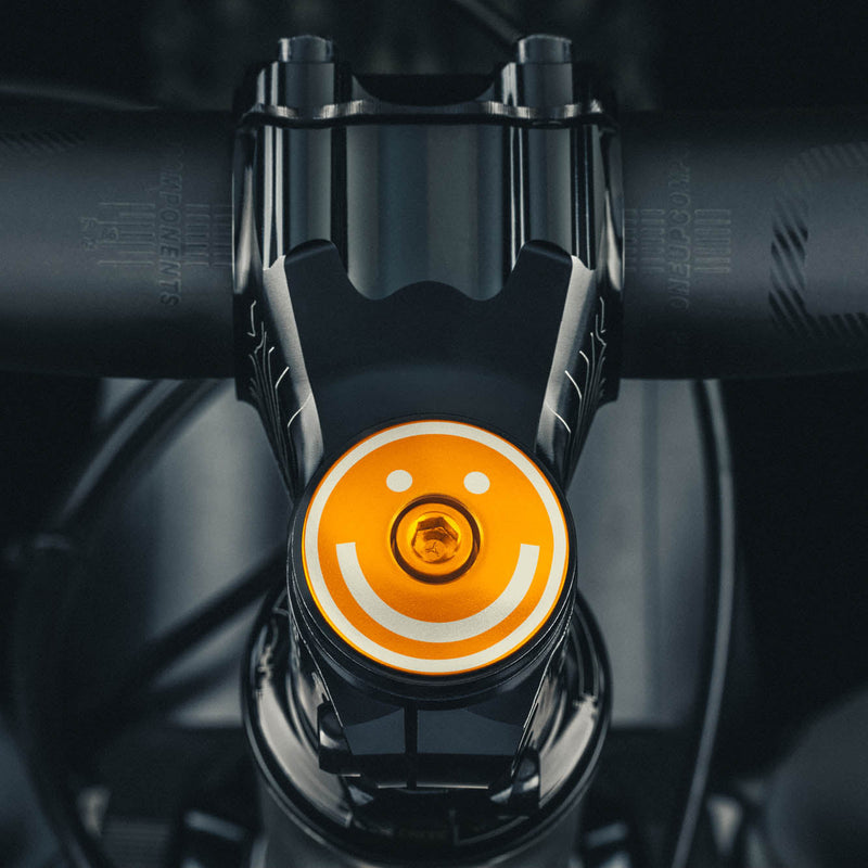 Load image into Gallery viewer, More Miles. All Smiles Bicycle Headset Cap