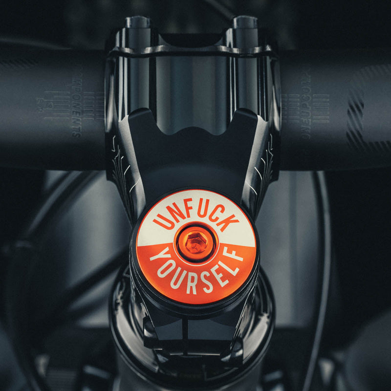 Load image into Gallery viewer, Unfuck Yourself Bicycle Headset Cap