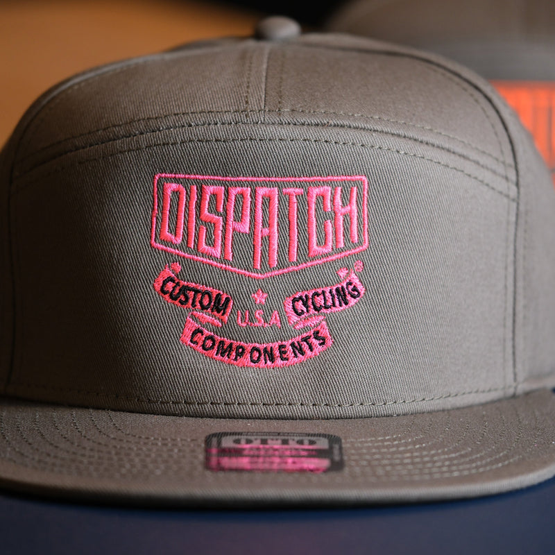 Load image into Gallery viewer, Dispatch Badge Embroidered Logo 7 Panel Hat