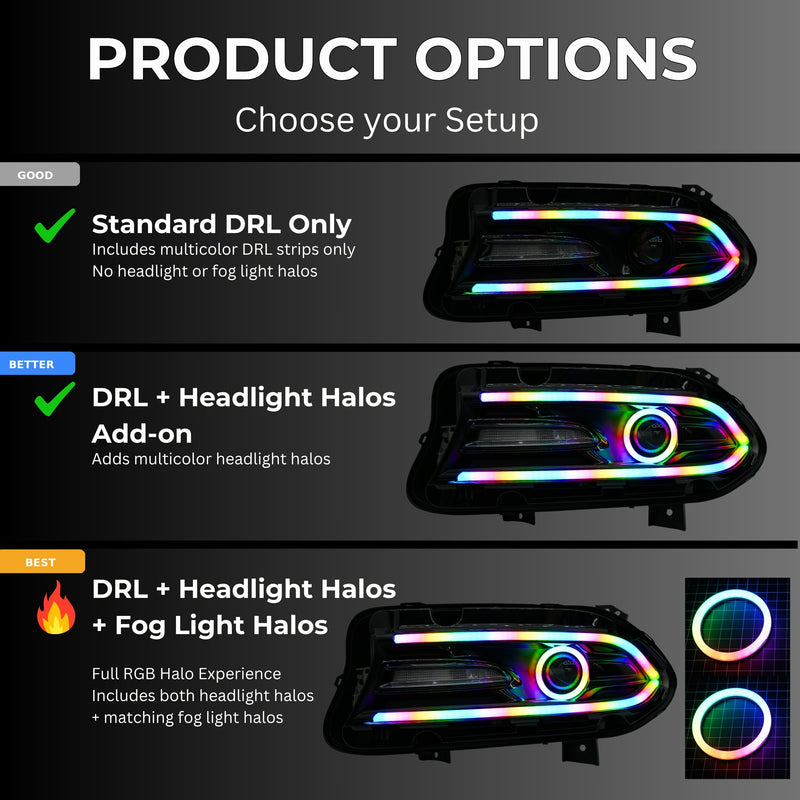 Load image into Gallery viewer, Dodge Charger Flow Series DRL Boards | Diffused LED (2015-2023)