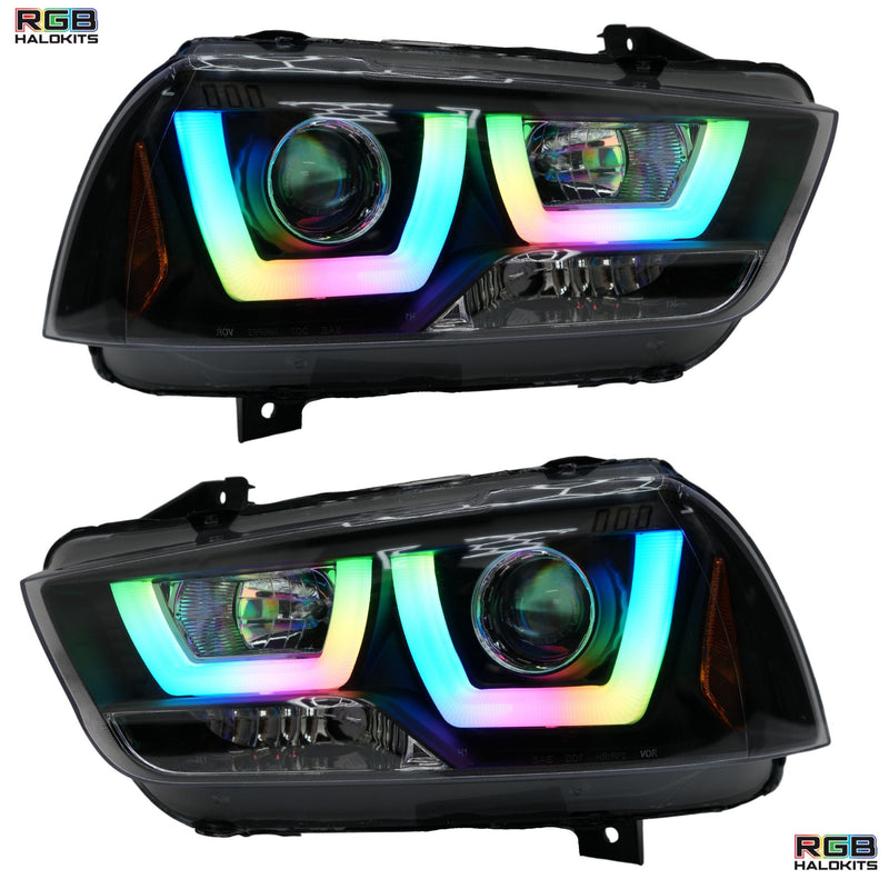 Load image into Gallery viewer, Dodge Charger Spec-D Multicolor Flow DRL Boards (2011-2014)