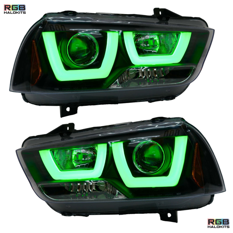 Load image into Gallery viewer, Dodge Charger Spec-D Multicolor Flow DRL Boards (2011-2014)