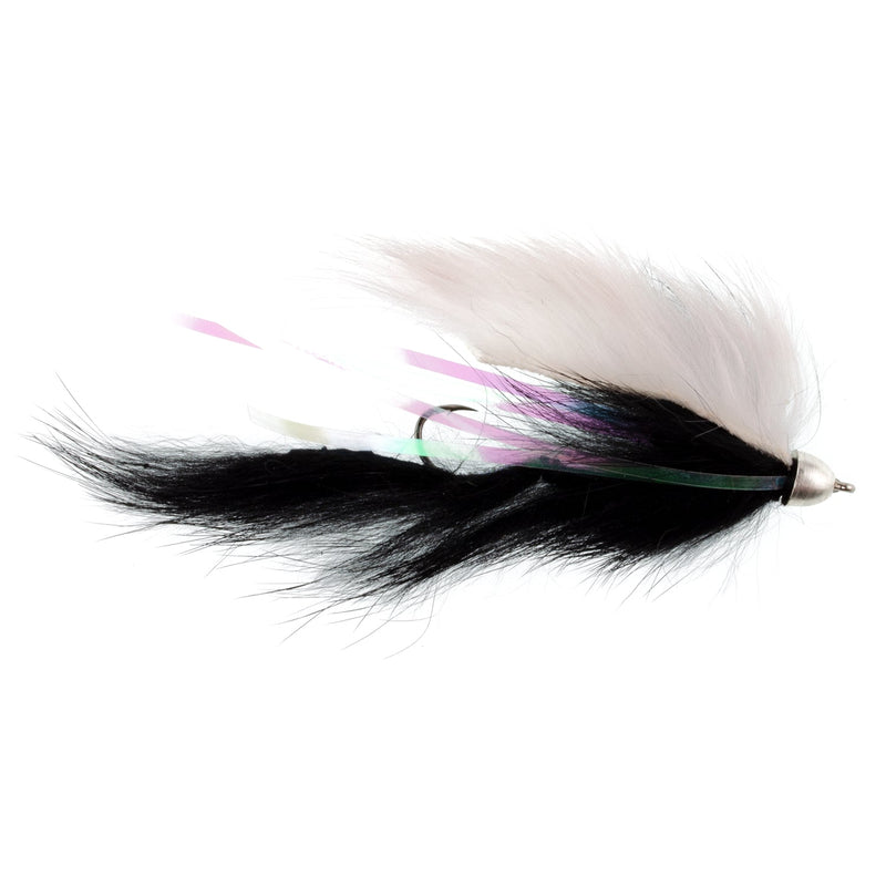 Load image into Gallery viewer, Dolly Llama Stinger Streamer Flies - 3 Black and White - Size 4