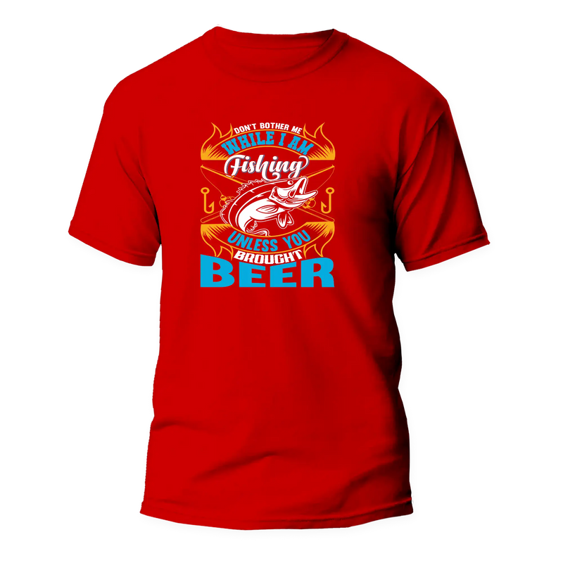 Load image into Gallery viewer, Don't Bother Me While I'm Fishing Man T-Shirt