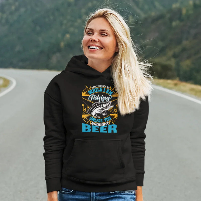 Load image into Gallery viewer, Don't Bother Me While I'm Fishing Unisex Hoodie