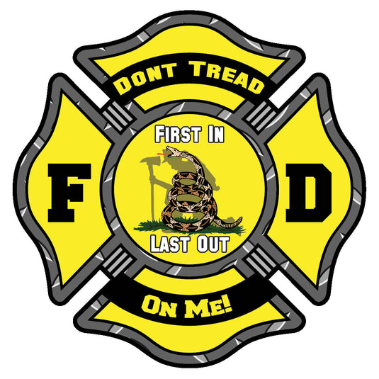 DON'T TREAD ON ME FIREFIGHTER HELMET DECAL