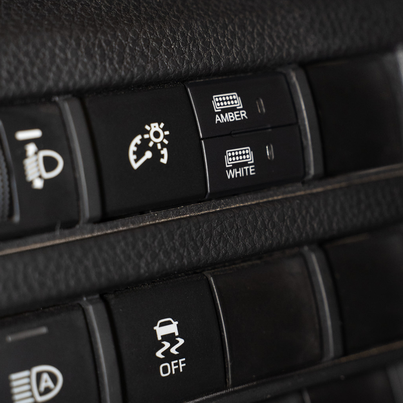 Load image into Gallery viewer, Square Style Dual Function Toyota OEM Style "AMBER & WHITE" Switch