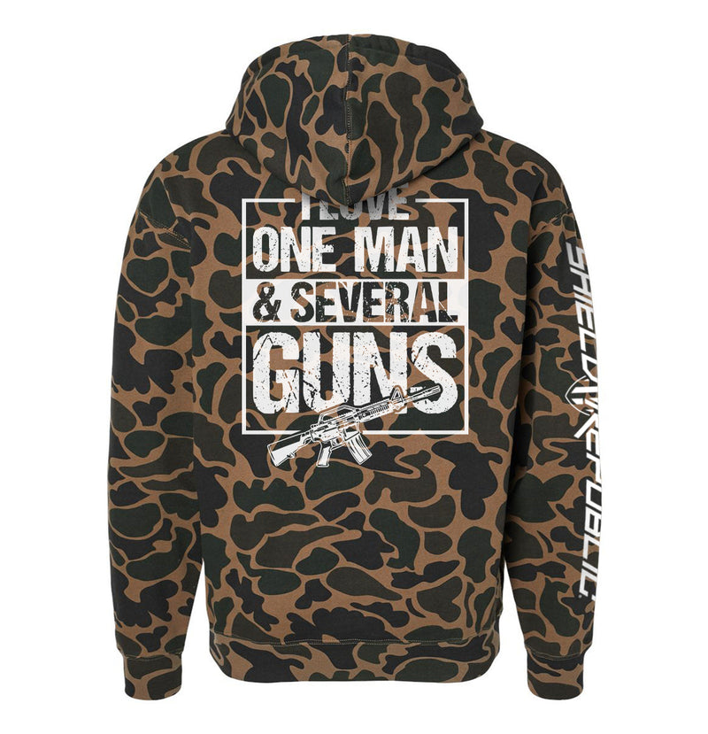 Load image into Gallery viewer, I Love One Man & Several Guns (Back Print)