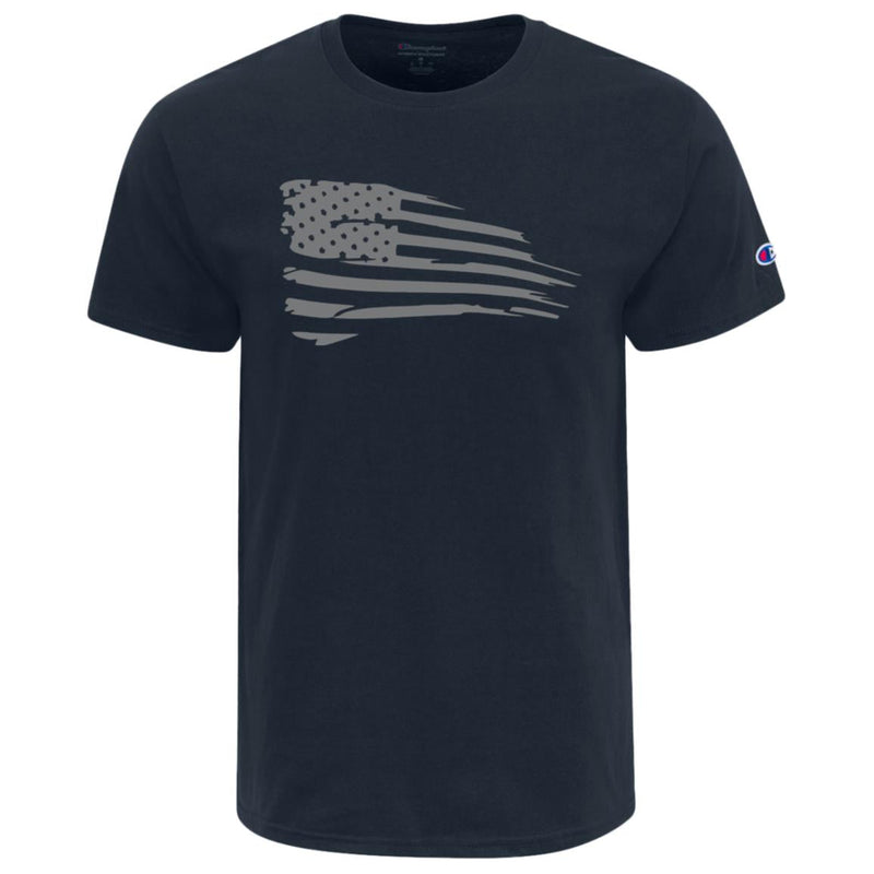 Load image into Gallery viewer, Distressed Flag Champion Adult Heritage Jersey Tee