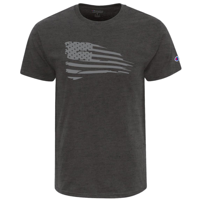 Load image into Gallery viewer, Distressed Flag Champion Adult Heritage Jersey Tee