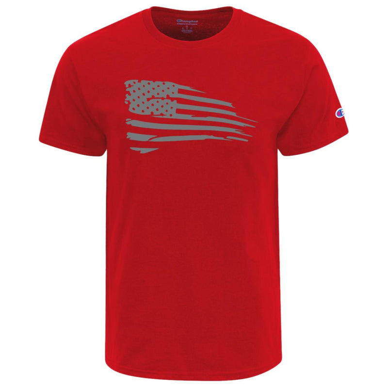 Load image into Gallery viewer, Distressed Flag Champion Adult Heritage Jersey Tee
