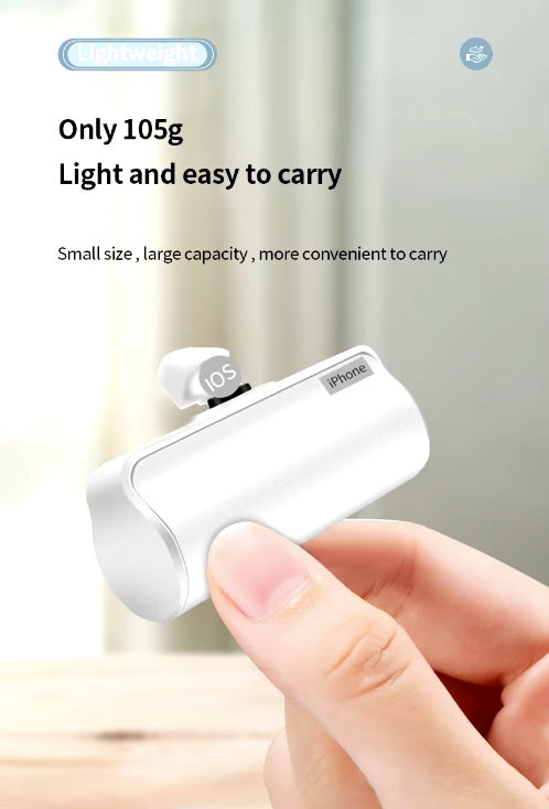 Load image into Gallery viewer, 3300mAh Power Bank with Lightning Connector