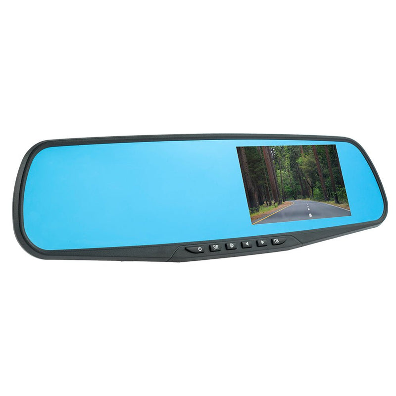 Load image into Gallery viewer, DS18 EAGLE2IN1 Rearview Mirror with 4.3" HD LCD Display Built-In 1080P Dash Cam Recorder, Reverse Camera with Parking Sensor