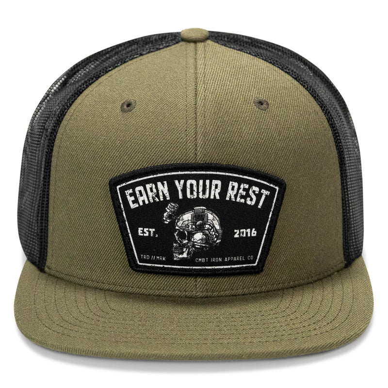 Load image into Gallery viewer, Earn Your Rest Flatbill SnapBack Hat