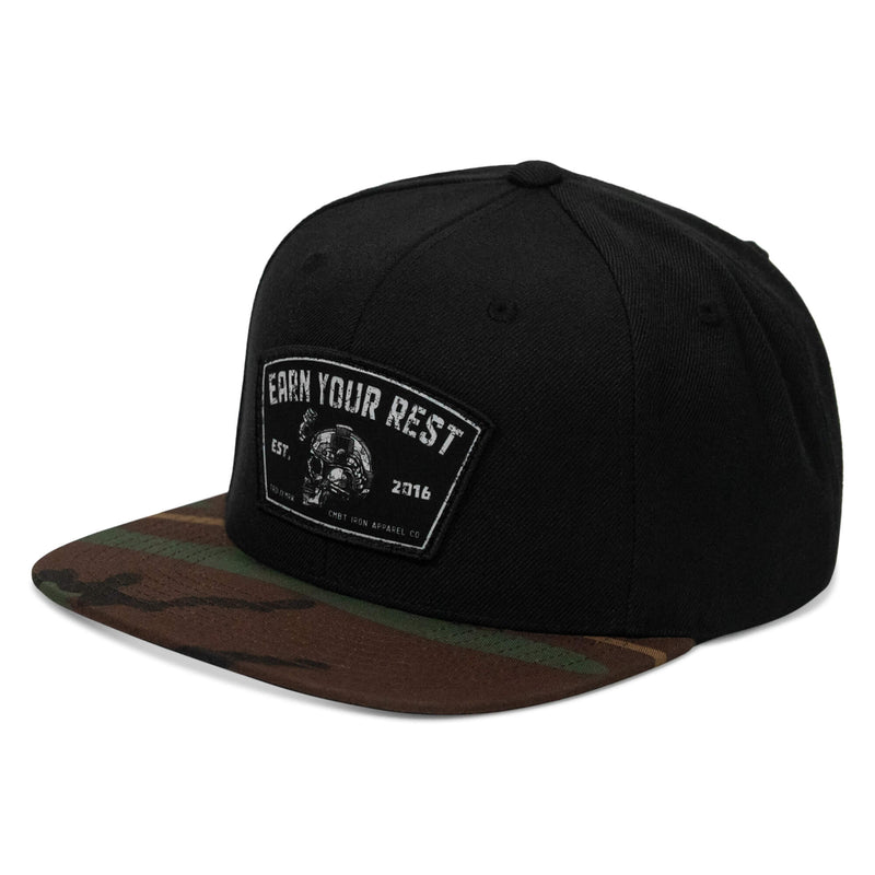 Load image into Gallery viewer, Earn Your Rest Flatbill SnapBack Hat