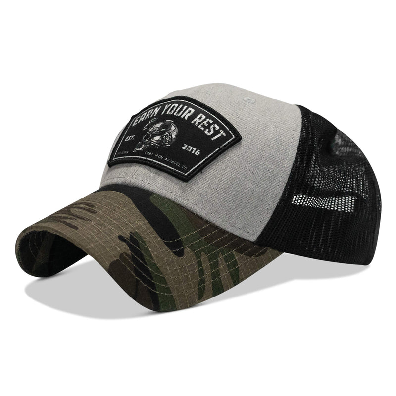 Load image into Gallery viewer, Earn Your Rest Patch Snapback Hat