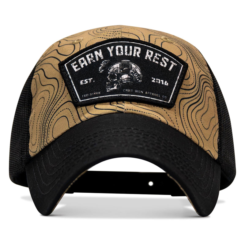 Load image into Gallery viewer, Earn Your Rest Patch Tactical Ripstop Mesh Snapback Hat