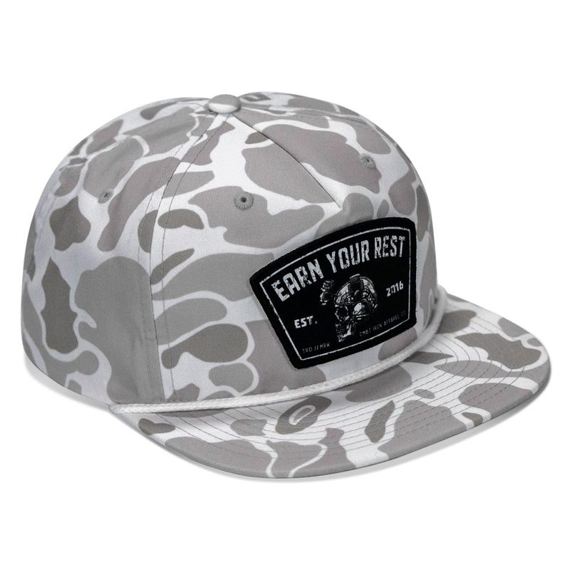 Load image into Gallery viewer, Earn Your Rest Patch Flatbill Hat