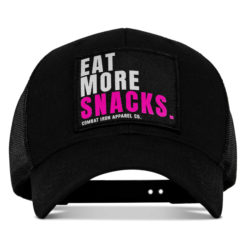 Load image into Gallery viewer, Eat More Snacks Patch Snapback Hat