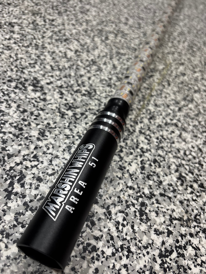 Load image into Gallery viewer, Marshin Whips Area 51 LED Whips: Carbon Fiber & Hidden Cables