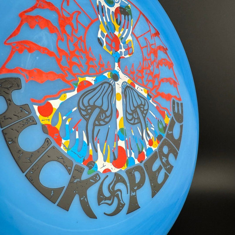 Load image into Gallery viewer, Soft Neo Spore - Huk Lab Peace Triple Foil Stamp