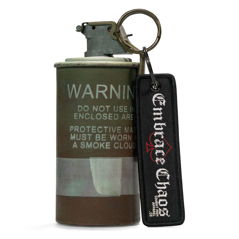 Load image into Gallery viewer, Embrace Chaos Flight Tag Keychain