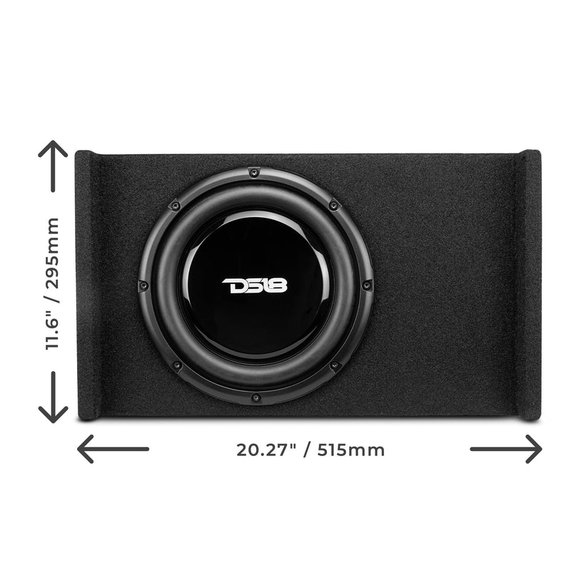 Load image into Gallery viewer, 10" Loaded Shallow Down Fire Subwoofer Enclosure 300 Watts Rms