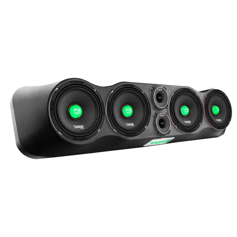 Load image into Gallery viewer, 35" High Density ABS Universal Speakers Enclosure 4 X 6.5" and 2 x 3" Tweeters - Multi-Application Design for Cars, Trucks, ATVs, UTVs