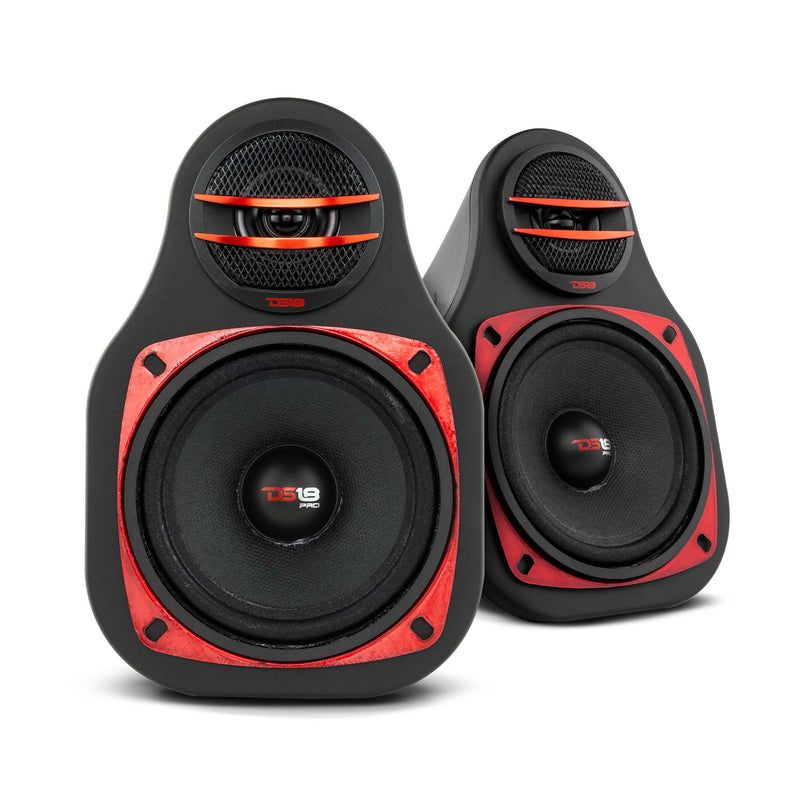 Load image into Gallery viewer, High Density Abs 2-Way Universal Pod 1 X 4" Loudspeaker and 1 X .5-1” Tweeter