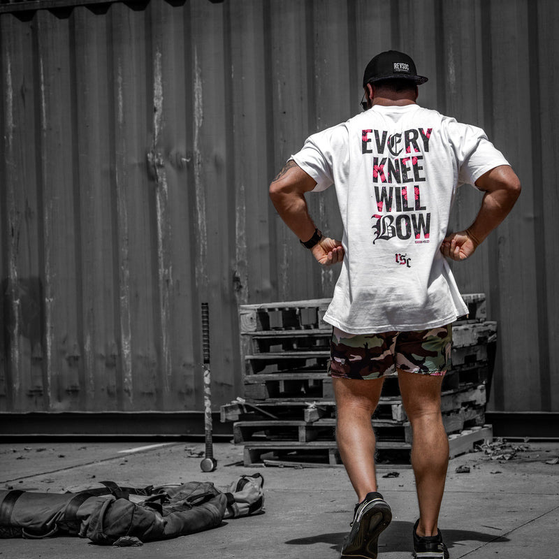 Load image into Gallery viewer, Every Knee Will Bow Men's Heavyweight T-Shirt