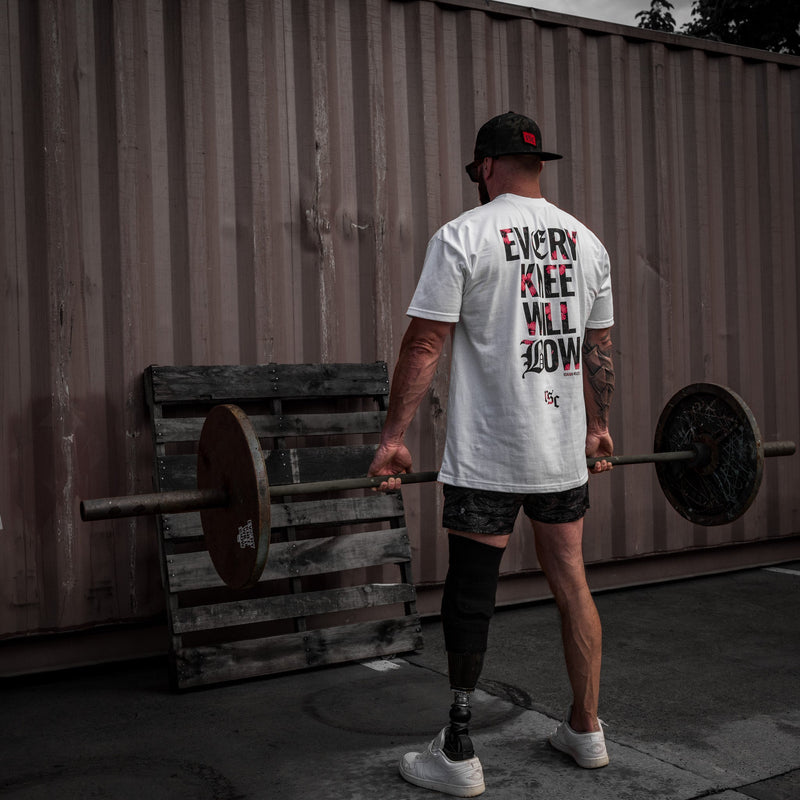 Load image into Gallery viewer, Every Knee Will Bow Men's Heavyweight T-Shirt