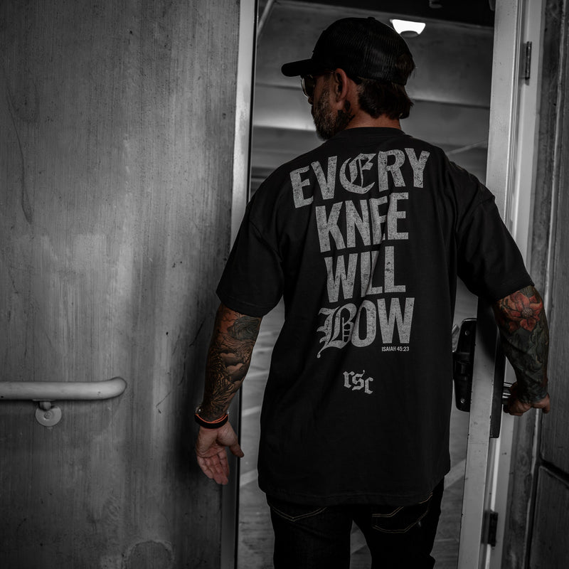 Load image into Gallery viewer, Every Knee Will Bow Men's Heavyweight T-Shirt