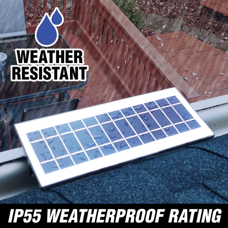 Load image into Gallery viewer, EZ Solar Home Security Floodlight - Gutter Mounted