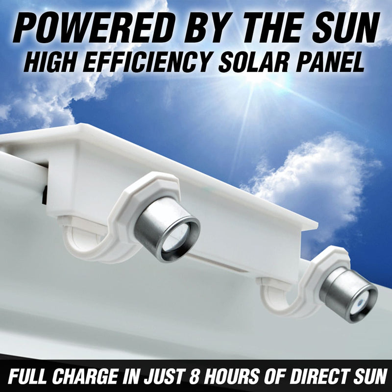 Load image into Gallery viewer, EZ Solar Home Security FLEXIT Spotlight - Gutter Mounted