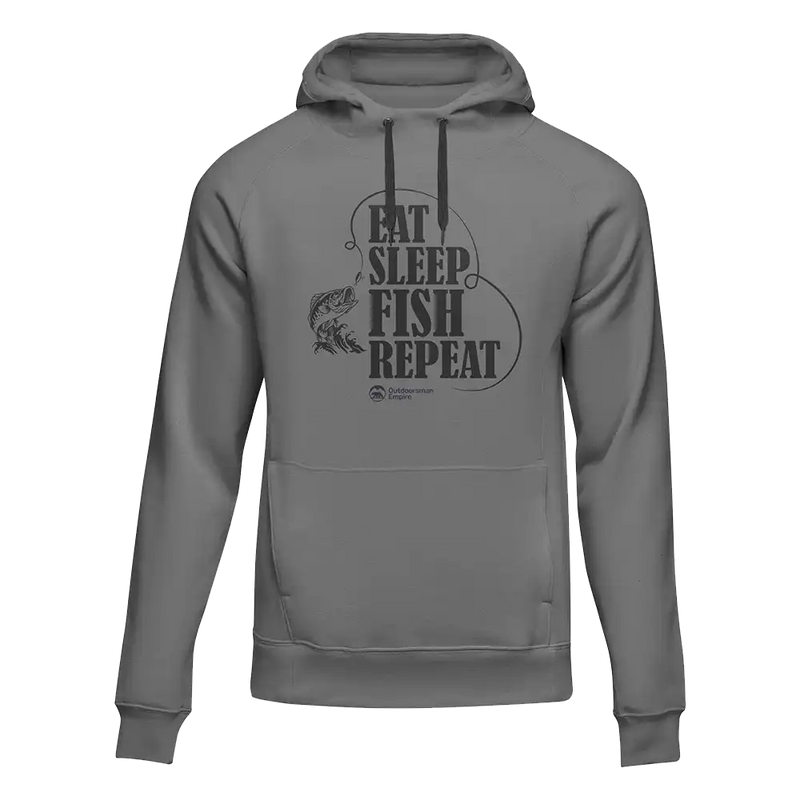 Load image into Gallery viewer, Eat Sleep Fish Repeat Unisex Hoodie