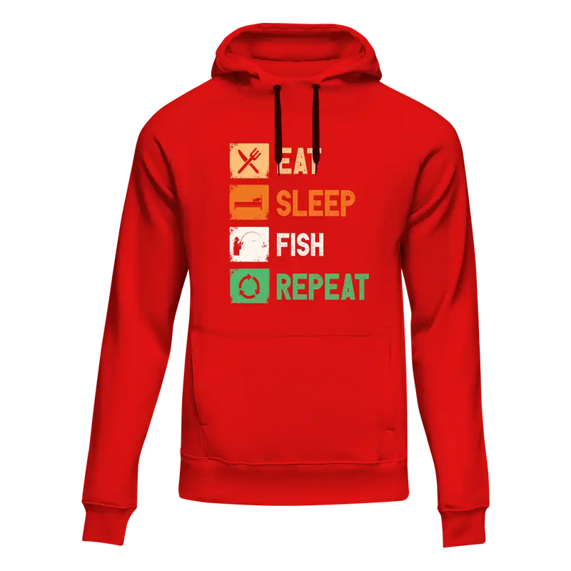 Load image into Gallery viewer, Eat Sleep Fishing Repeat Unisex Hoodie