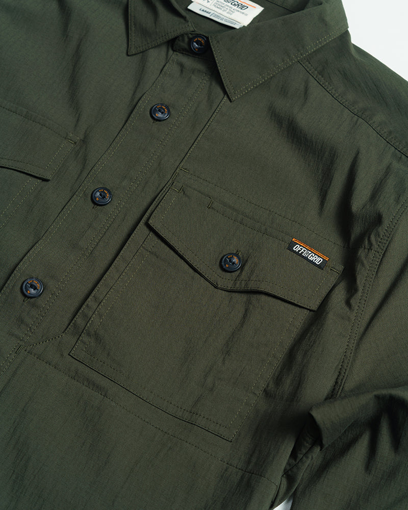 Load image into Gallery viewer, Echo Bravo LS Shirt - Army