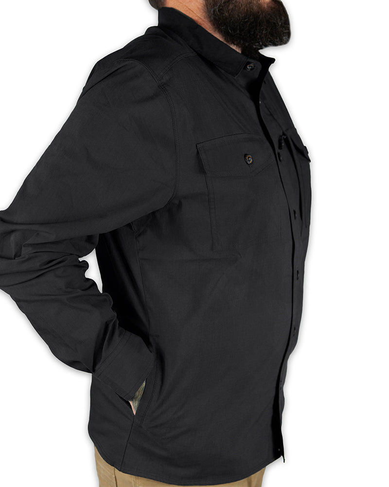 Load image into Gallery viewer, Echo Bravo LS Shirt - Vintage Black