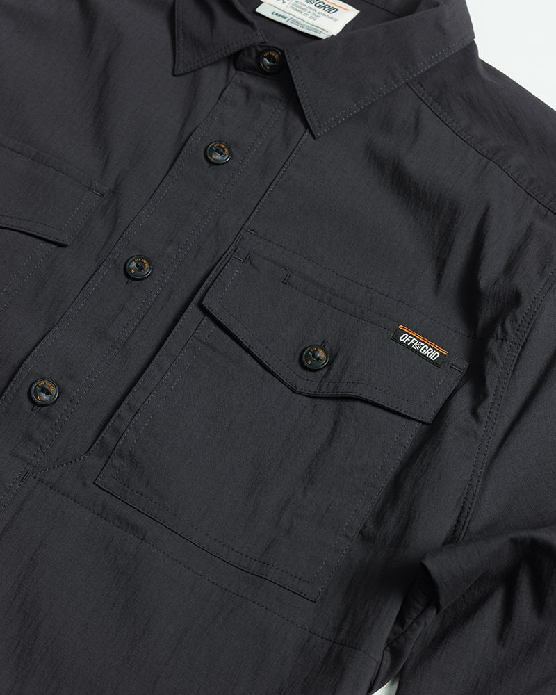 Load image into Gallery viewer, Echo Bravo LS Shirt - Vintage Black