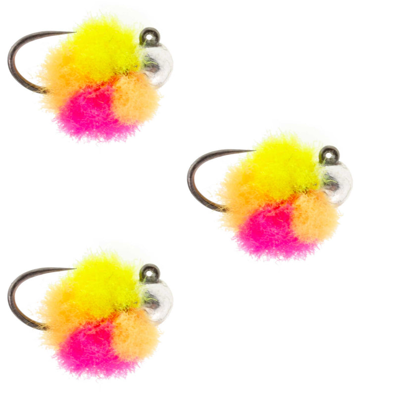 Load image into Gallery viewer, 3 Pack Tungsten Bead Tactical Euro Clown Jig - Size 14