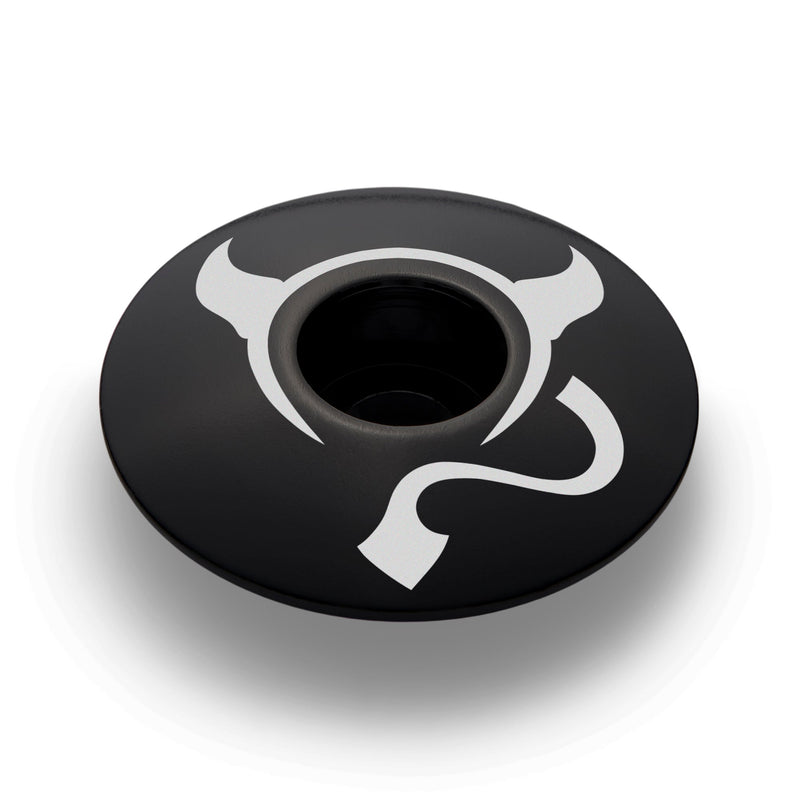 Load image into Gallery viewer, El Diablito Devil's Horns Custom Bicycle Headset Cap
