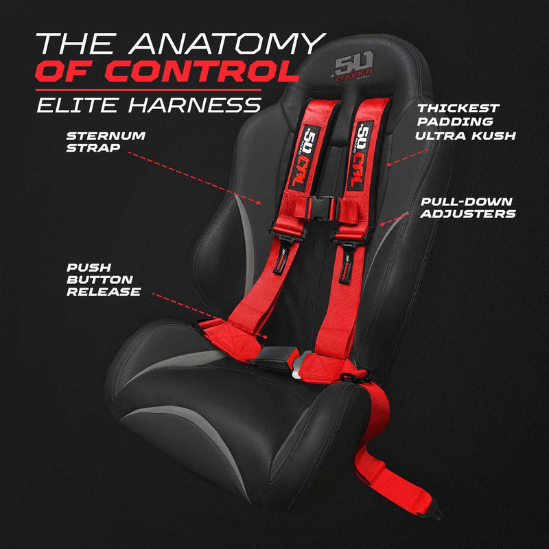 Load image into Gallery viewer, Elite Series 2" & 3" 4 point Harness with push button release