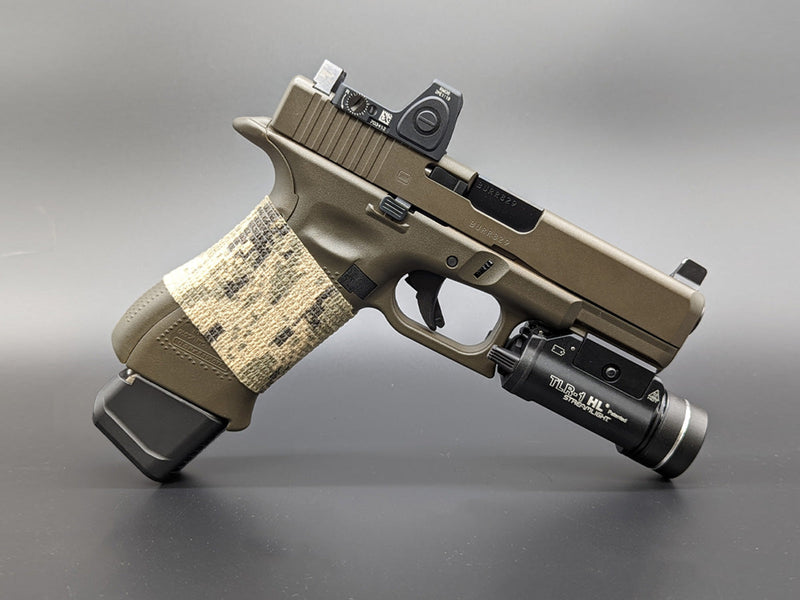 Load image into Gallery viewer, MILSPIN +5 Capacity Magazine Extension Blacked Out US Flag